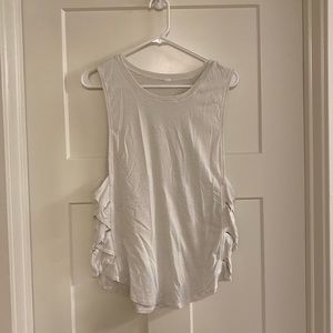 Striped lulu lemon tank top